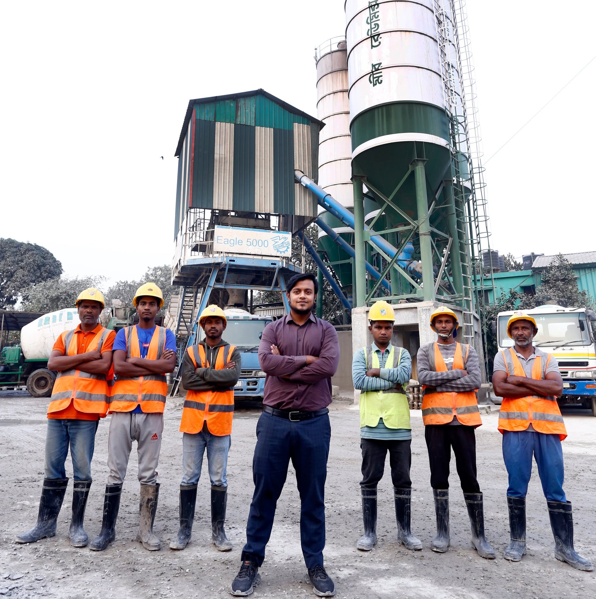 Md. Yusuf at Mir Ready-mix Concrete Plant visit